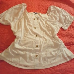 3 for $13 Lane Bryant Eyelet Puffy sleeve Blouse